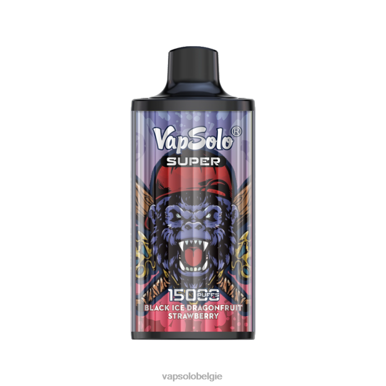 VapSolo SUPER wegwerp damp | Vapsolo België 0B20N13 zwarte ijs drangafruit aardbei