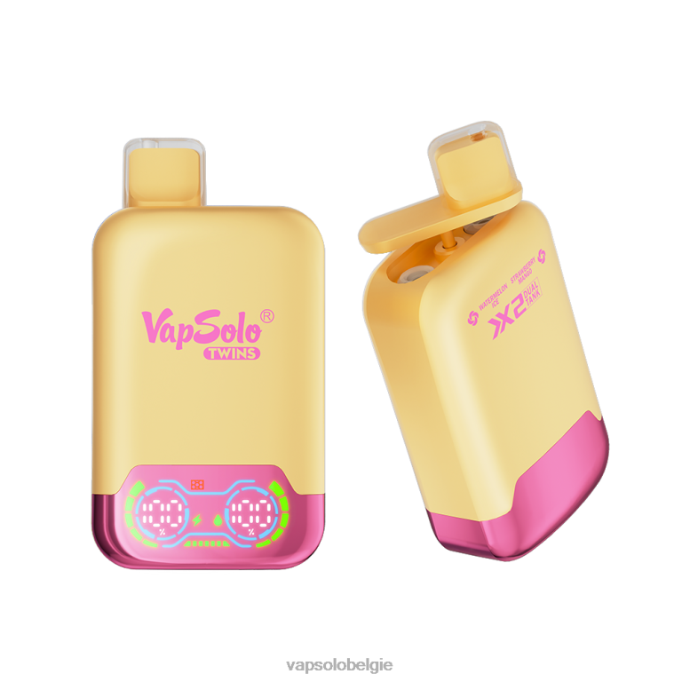 VapSolo TWINS wegwerp damp | Vapsolo Vape 0B20N35 watermeloenijs en aardbei-mango