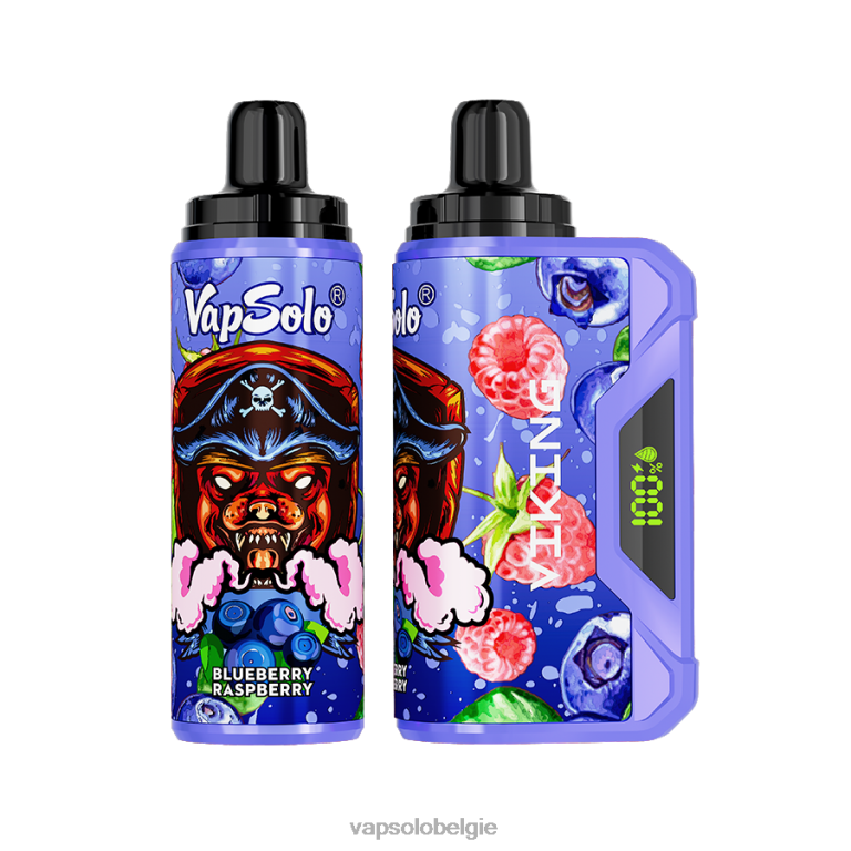 VapSolo VIKING wegwerp damp | Vapsolo Brussel 0B20N38 bosbes framboos